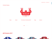 Tablet Screenshot of christmasshirts.com
